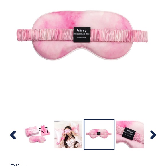 Blissy 22 Momme Silk Sleep Mask - Picture 2 of 6